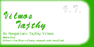 vilmos tajthy business card